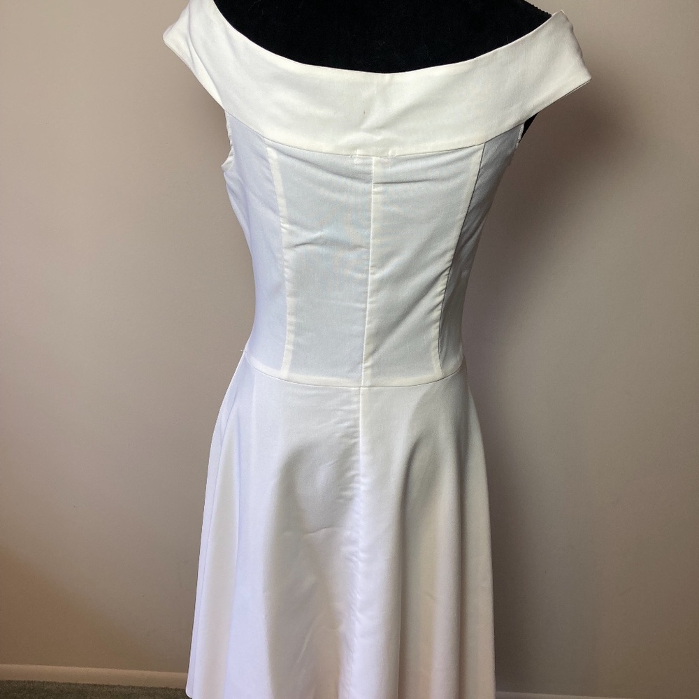 Ruby Rox Dress, White, Size S - Picture 4 of 6
